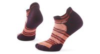 smartwool calcetines tobilleros bajos de running para mujer targeted cushion naranja violeta