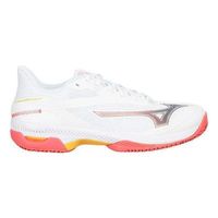 zapatillas mizuno wave exceed court clay blanco coral mujer