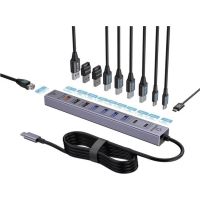 hub renkforce 11 puertos 5 gbits modelo rf-7465830 usb-c y usb-a