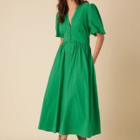 nobodys child starlight plain cotton-seersucker dress - uk 8