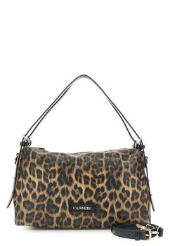 bolso saco suave estampado leopardo con bandoleras finas efecto piel leopard