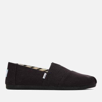 TOMS Women's Alpargata Vegan Canvas Pumps - Black/Black - UK 4