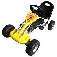 kart correpasillos con pedales amarillo vidaxl