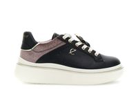 zapatilla con cordones de piel recubierta de inserto de terciopelo blacktaupe 36