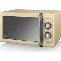 swan retro sm22070cn solo microwave - cream cream