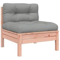 sofa jardin  sofa de exterior sin reposabrazos con cojines madera maciza douglas