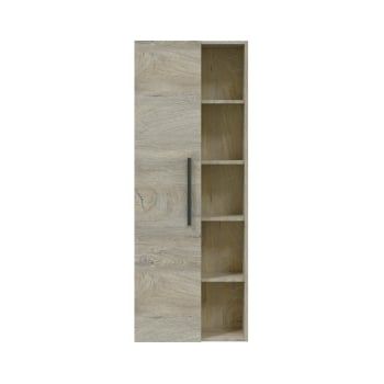 Mueble Baño Puerta Estantes Aglomerado ARKITMOBEL Athena 51x135x25 cm