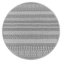 alfombras de interior y exterior verona blanco 160 cm redondo
