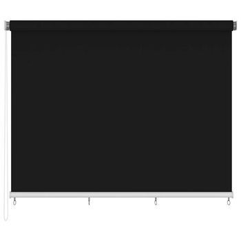 Persiana Enrollable De Exterior 355(ancho)x230(alto)cm Negro Vidaxl