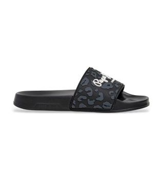 Pepe Jeans para mujer. PLS700004 Chanclas Slider Leo negro (41), Plano, Ninguno, Casual