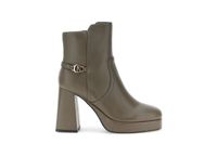 botin de mujer con complemento personalizado taupe