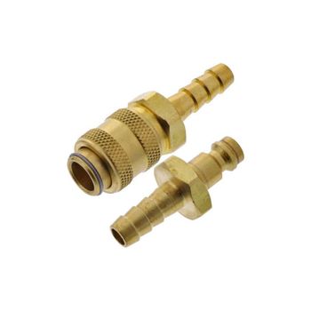 Racor para manguera de combustible 6mm desconexión rápida válvula simple latón
