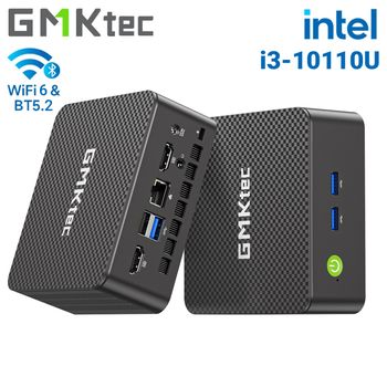 GMKtec G3 Pro Mini PC: mini ordenador con Intel Core i3-10110U, Windows 11 Pro, 8 GB DDR4, SSD M.2 PCIe de 256 GB, Wi-Fi 6 BT5.2 Computadora de escritorio