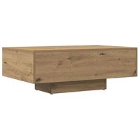 mesa de centro madera ingenieria roble artisan 85x55x31 cm vidaxl