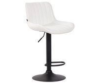 taburete de bar lentini en cuero sintetico 50x50x86-108 cm