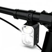 bikight u60 luz de bicicleta inteligente con altavoz bluetooth 1300 lumenes linea de corte luz delantera bateria de