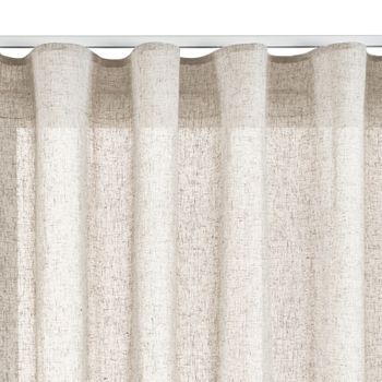 Cortina Cinta Beige  Cortinas Salon  Tanslucida 300 X 300