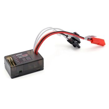 DumboRC 10A ESC cepillado 2S 3S 12V Controlador de velocidad bidireccional con freno y control LED para vehículo RC, coc
