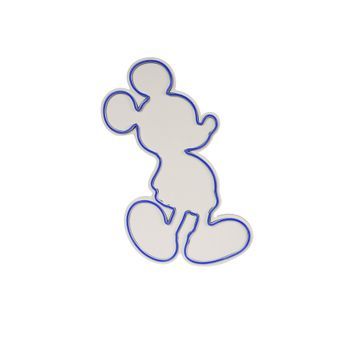 Iluminación Led Decorativa De Plástico Mickey Mouse Azul 27x49x3 Cm