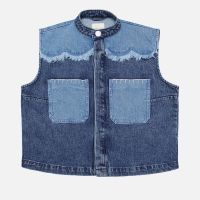 seventy  mochi ari denim waistcoat - l