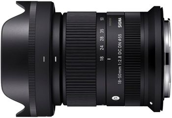 Objetivo Sigma 18-50mm f/2.8 DC DN Contemporary Canon RF-S 300g Macro Autofocus Rápido