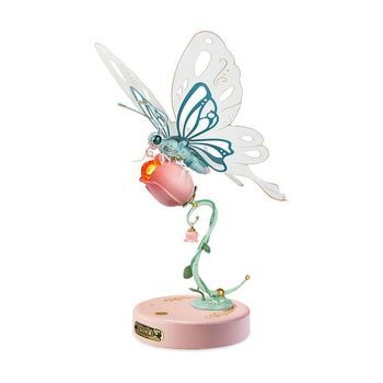 Maqueta 3d - Mariposa Mecánica Rosa