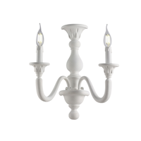 lucca aplique de madera shabby blanco 2 luces 35 p21 bl271-ap2-bco