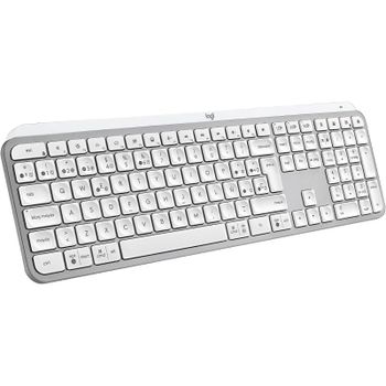 Logitech MX Keys S Teclado Inalámbrico Perfil Bajo Escritura Fluida Precisa Silenciosa Gris Claro