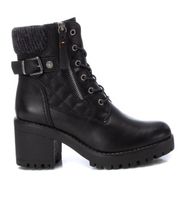 refresh para mujer 17231001-negro botines 172310 negro 37 5 a 8cm cordones cremallera casual