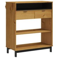 mesa alta de bar flam madera maciza de pino 92x45x110 cm vidaxl