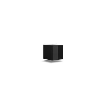 Mueble De Salón Negro Colección Cepto, 1 Puerta. Ideal Para Un Pequeño Almacenamiento En El Salón.