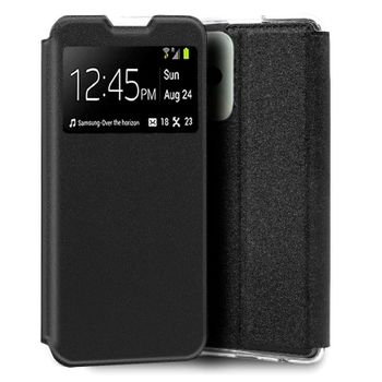 Cool Funda Flip Cover Liso Negra para Realme C35/Narzo 50A Prime