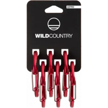 Juego De Mosquetones Astro 6 Pack-rojo Wild Country