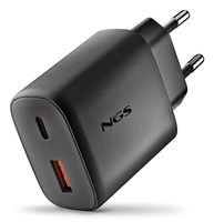 cargador usb pared ngs gan 45w usb-cusb-a negro