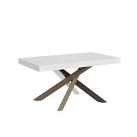 mesa extensible 90x160420 cm volantis fresno blanco estructura multicolor 4c