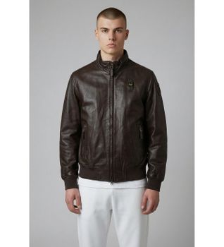 Blauer para hombre. 26SBLUL02441 Chaqueta de Piel Coniston marrón oscuro (L), Casual