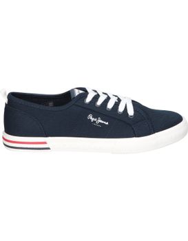 Zapatillas Para Moda Joven Pepe Jeans London Bright B Pbs30549-595 Azul Marino 37