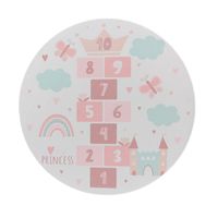 alfombra infantil bini beige 160 cm redondo