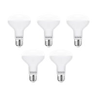 aigostar - pack de 5 bombilla led e27 12w r80luz blanca 6500k 1170 lumenes angulo 170 no regulable