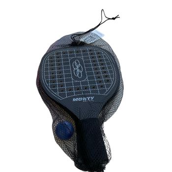 SANCO STORE  juego dos palas madera y pelota (o,8 mm) monty. accesorios de playa, juguetes de playa o piscina