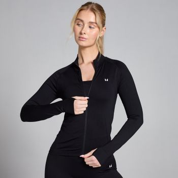 Chaqueta sin costuras con cremallera integral Shape para mujer de MP - Negro - XS