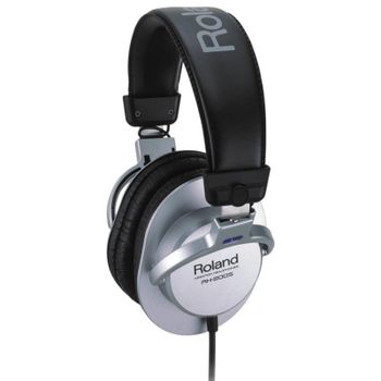 Auriculares Roland RH-200S con cable conexión 6,5 mm para música negro y plata