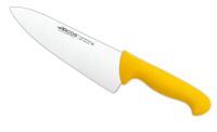 cuchillo cocinero de acero inoxidable nitrum de 200 mm mango amarillo