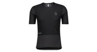 maillot de mangacorta scott  underwear ws negro para hombre