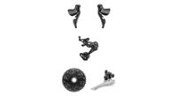 grupo completo microshift   sword black 1x9v 11 38 dientes  sin plato  negro