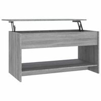 mesa de cafe - mesa de centro madera de ingenieria gris sonoma 102x50x525 cm