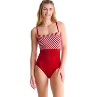 lisca banador traje de bano una pieza sin tirantes y aros bondi beach para mujer