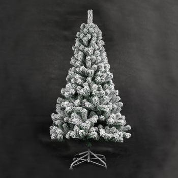 Árbol De Navidad Artificial Nevado 1,8m 720 Ramas