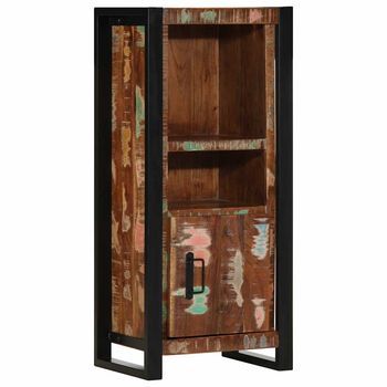 Mueble De Baño Madera Maciza Reciclada 40x30x90 Cm Vidaxl