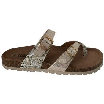 Gobbs Sandalias BIO DEDO PIEL PLANO PRINT para mujer